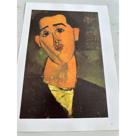 Modigliani, Juan Gris, Diego Rivera, Painting, Print, Portrait, ~ 250626-WH 365 - Picture 1 of 2